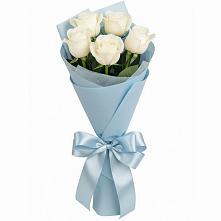 Букет 5 Белых роз Проуд #REPLACE_PRED# Можайске