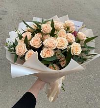 Букет Кремовые розы Латте в Можайске