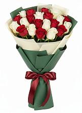 Букет Микс из красных и белых роз #REPLACE_PRED# Можайске