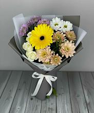 Букет цветов из:  Розы, Герберы и Хризантемы #REPLACE_PRED# Можайске