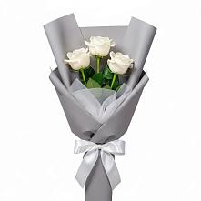 Букет 3 белые розы #REPLACE_PRED# Можайске