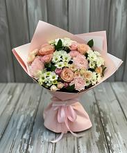 Букет цветов из:  Гвоздики, Розы и Хризантемы в Можайске