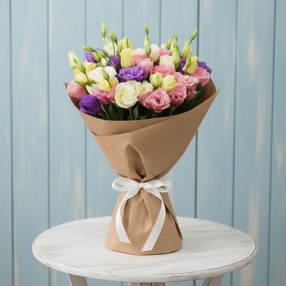 Букет цветов из: Лизиантусы в Можайске