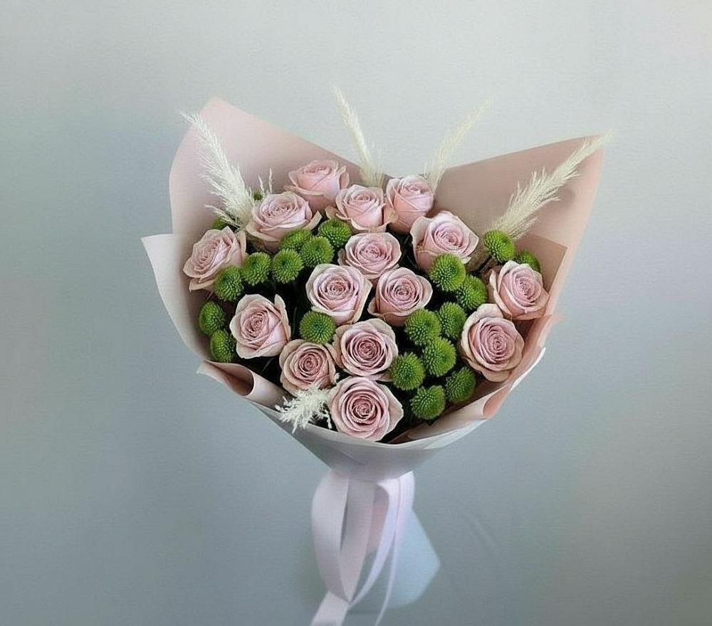 Букет цветов из: Розы и Хризантемы в Можайске