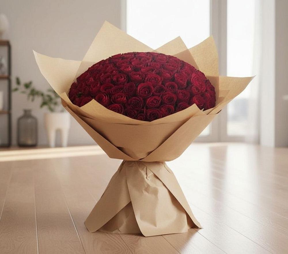 Букет 101 Красная роза в Можайске