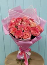 Букет 15 Розовых роз Равель в Можайске