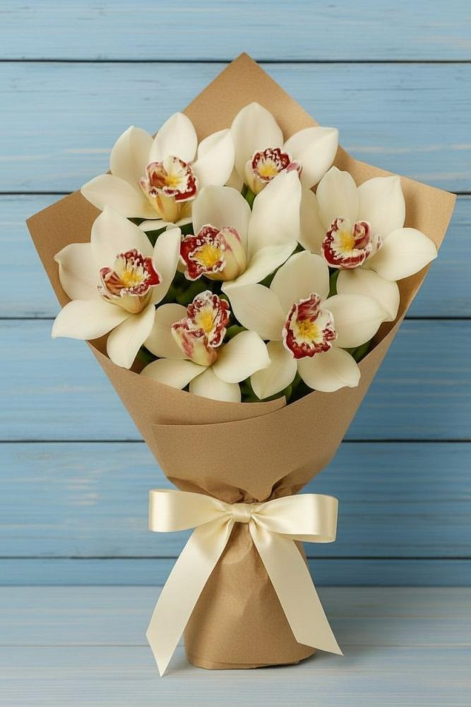 Букет цветов из: Орхидеи и Розы в Можайске