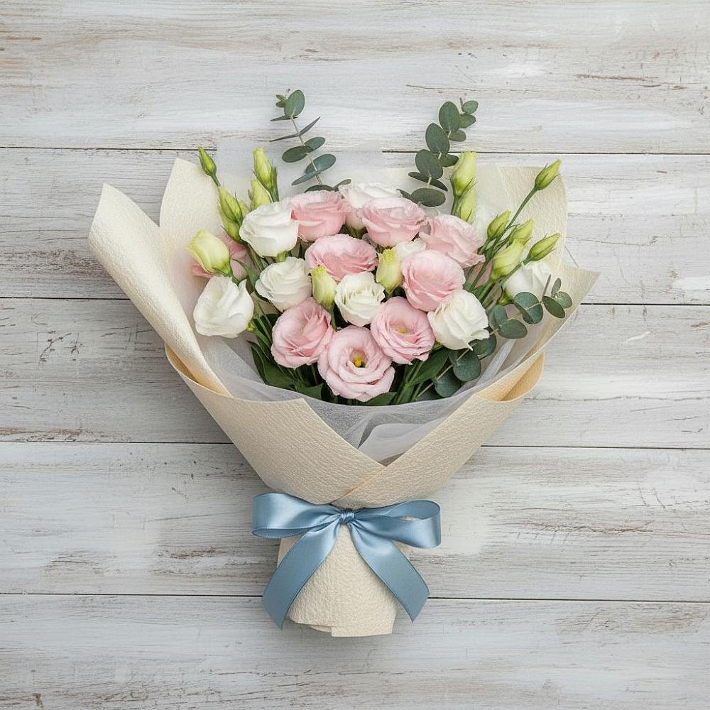 Букет цветов из: Лизиантусы в Можайске